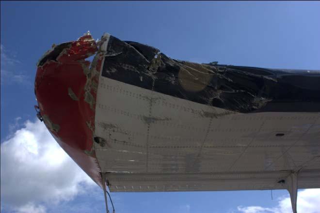 Figure 2: Right Wing Tip. 1.4 Other Damage An observation found also that there was no other damage to property and/or the environment. 1.5 