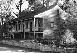 Before turning right and crossing Gabouri Creek, you will pass the ca. 1790 Nicolas Janis House (later known as Green Tree Tavern) which is undergoing a private restoration.