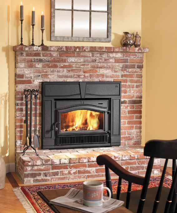 features and benefits of the traditional Jøtul C 550 Rockland CB, the new Jøtul C 550 Rockland CB CF (clean face) now offers an unobstructed view of the fire as well.