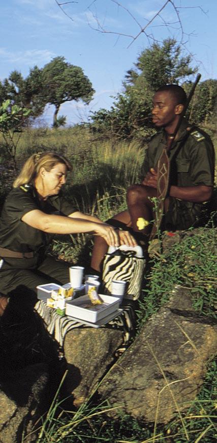 SOUTH AFRICAN NATIONAL PARKS ANNUAL REPORT 2004/05 EMPLOYEE WELL-BEING The resident industrial psychologist conducted 225 day-to-day counselling sessions with employees, and presented stress