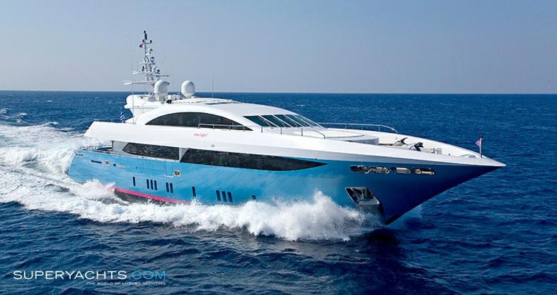Barents Sea 41.56m (136'4"ft) Mondomarine 2008 PANTHER II PANTHER II is a new Mondomarine 41m with 6 cabins. Full beam master cabin with his/hers bathroom on main deck.