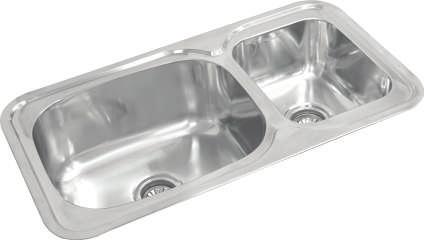 (mm/inch): 200 / 8 TRUMPET - One and Half Bowl Sink 567.20.274 Overall size (mm/inch): 880x480 / 35 x19 Bowl Size (mm/inch): 480x380 / 19.