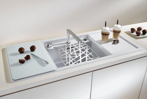BLANCO ALAROS 6 S - SILGRANIT TM PuraDur TM Inspired by modern architecture Spacious sink
