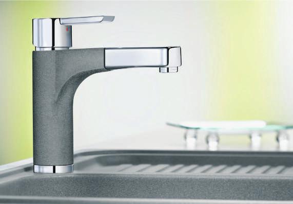 BLANCO PYLOS-S - SILGRANIT TM -Look dual finish The new design classic for high demands Independent