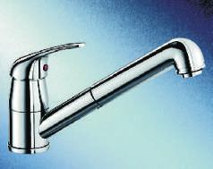 260 Single-lever mixer tap Spout can be swivelled by 80 (chrome version) or by 120 (SILGRANIT -version) Ø 35 mm tap hole required
