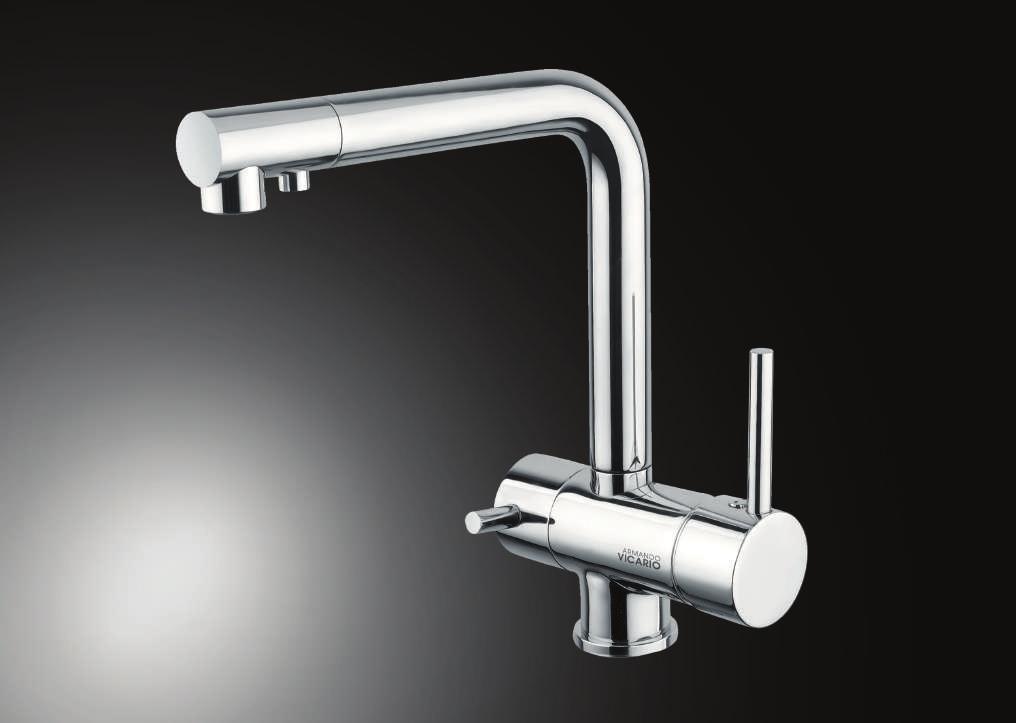 BE PURE 242 214 BE PURE - Single lever kitchen mixer with seperate outlet for drinking water Chrome: 566.22.