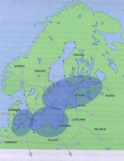 17 (152) Figure 6. Main sea-borne corridors in the Baltic Sea region (Källström, L. & Ingo, S. 2000).