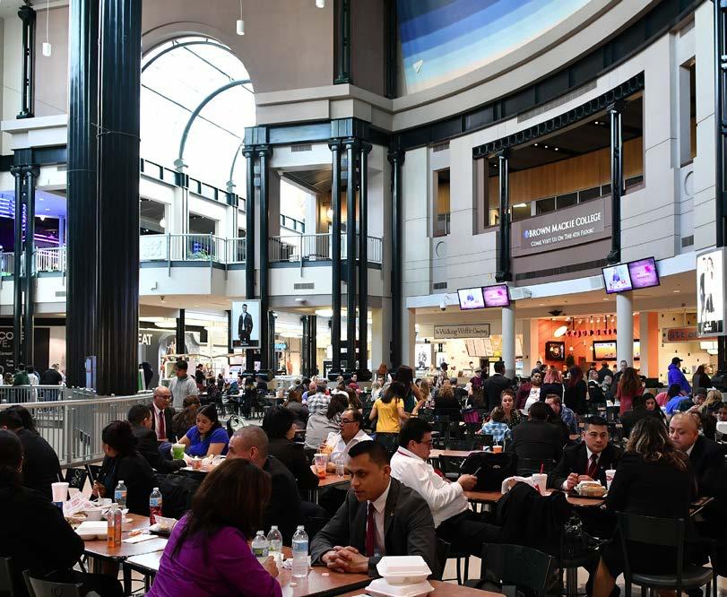 Circle Centre Mall is a popular destination for more than one million daytime workers.