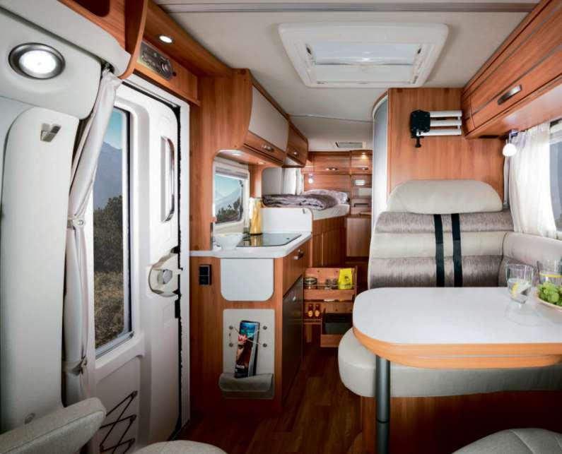 Comfort class HYMER Van 20 Living area, kitchen, storage & sleeping 21 Living