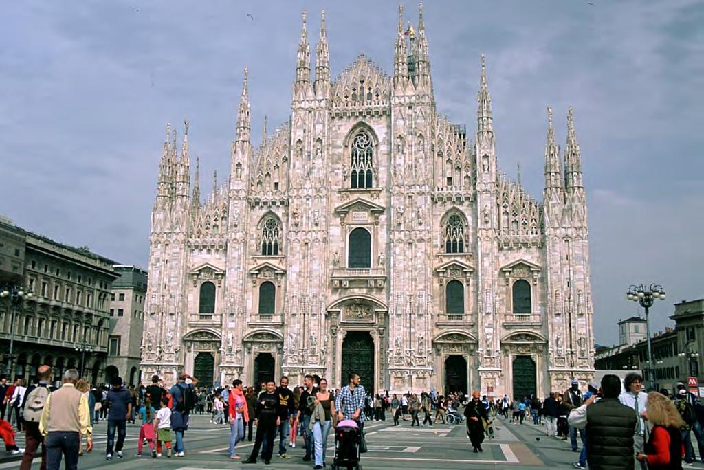 Milan s famous Duomo, built in 1234,