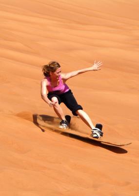 Sandboarding-stand up (Walking up the dunes - morning only min 2 persons) Tour departs at 9:30am and returns 1:30pm latest.