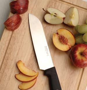 Generally longer and narrower than a carving knife and designed to cut thinner slices of meat.