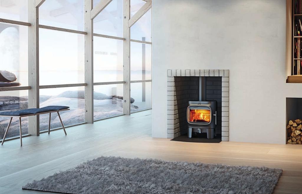 JØTUL F 105 SERIES - NEW WOOD STOVE WITH CHARACTER In spite of its size the Jøtul F 105 is a wood stove that stands out from the rest and is adapted for low energy homes.