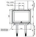 TECHNICAL DIMENSIONS TECHNICAL DIMENSIONS JØTUL C 24 - Page 45 30044102 Jøtul C 24 Ash solution Riddling grate Kit for outside air Tangential fan Wide frame Matt Min 4 kw Rated 7 kw Max 10 kw 500 mm