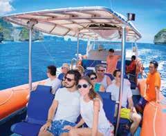 Sightseeing SIGHTSEEING Lembongan Island Reef Cruise Enjoy a full day of activities above and below the water. The catamaran moors alongside a private pontoon in peaceful Lembongan Bay.