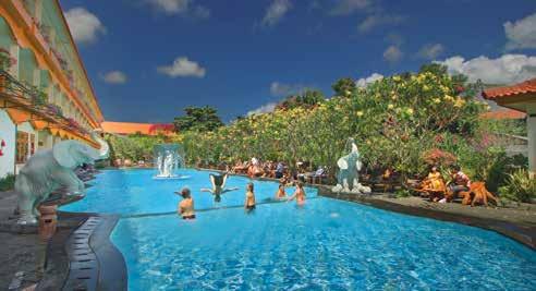 Attractions such as Discovery Shopping Mall, Kuta Art Markets and Waterbom Bali are also popular with families.