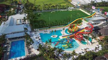 Splash Water Park Day Pass Includes: 1 day entry to Water Park and Lap Pool Finns Bali Day Pass Includes: 1 day entry to Splash Water Park, Finns Beach Club, Fitness Centre and Tennis Centre Shuttle