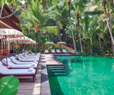 Property Features: Pool (including children s wading), Restaurants (2), Room service, Bars (2), Day spa, Resort shop, Courtesy shuttle bus to Ubud.