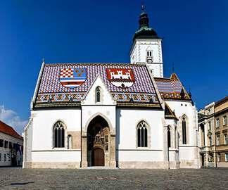 We will visit a number of sites, including the fortified, medieval Upper Town, St. Mark s church with its multicoloured tiled roof, Parliament, the Government Palace, and the Cathedral.