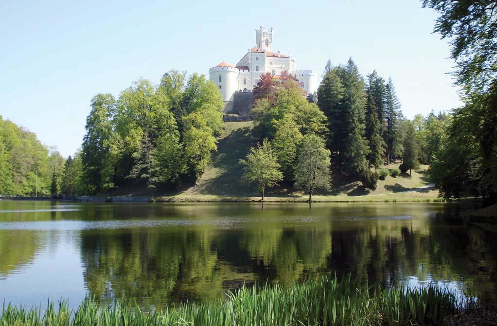 Dvorac i jezero Snimio Zvonimir Laljek, 2010. svjet skoga rata. Drveće je naraslo i dje lomice zatvorilo neke slikovite vedute.