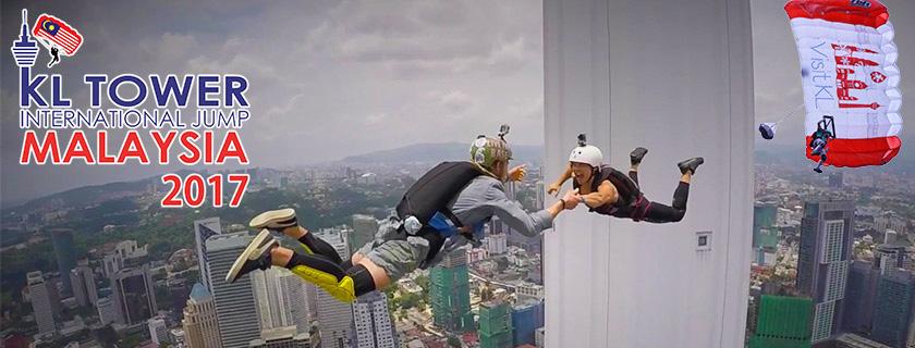 KL Tower International Jump Malaysia 29 September 02 October 2017 Every year, more than 100 daredevils make repeated jumps from the tower and make three second free falls before