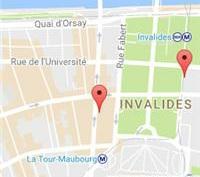 (3 min walk) Direction from 12 Malar to Invalides Metro Station Directions from Best Western to Invalides Metro Stop 9:00 AM Angelina's Tea Room 226 rue de