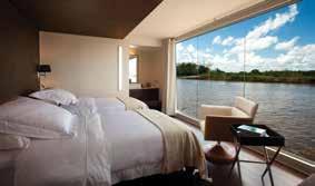 The ship features a Jacuzzi, exercise room, observation deck and small boutique.