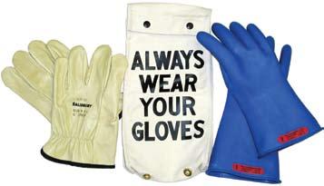 Insulating Gloves and Protectors Kits Shock Protection u Glove Kits Salisbury s insulating rubber gloves are necessary for every electrical worker s complete safety.