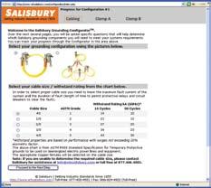 Grounding Configurator & Grounding Cables Shock Protection u Salisbury Grounding Configurator Salisbury s Grounding Configurator makes specifying grounding equipment simple and easy.