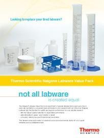 Value Pack Thermo Scientific Nalgene Labware Value Pack 1350-0001 Assortment of popular labware items used every day in nearly every lab: assembled in a convenient pack and ready to go.