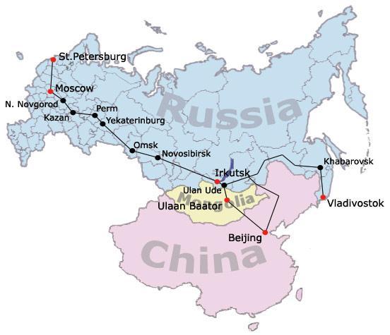 The Trans-Siberian Railroad is the longest