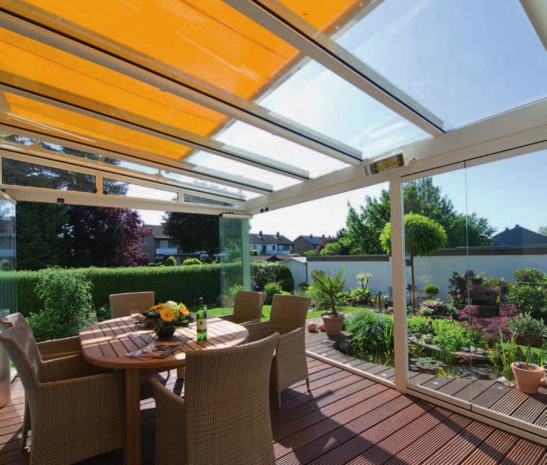 Frame colour RAL 9016 I Pattern 3-512 Roof-mounted awnings that stand the test of time weinor s roof-mounted WGM 1030 and 2030 conservatory awnings guard against overheating and therefore help