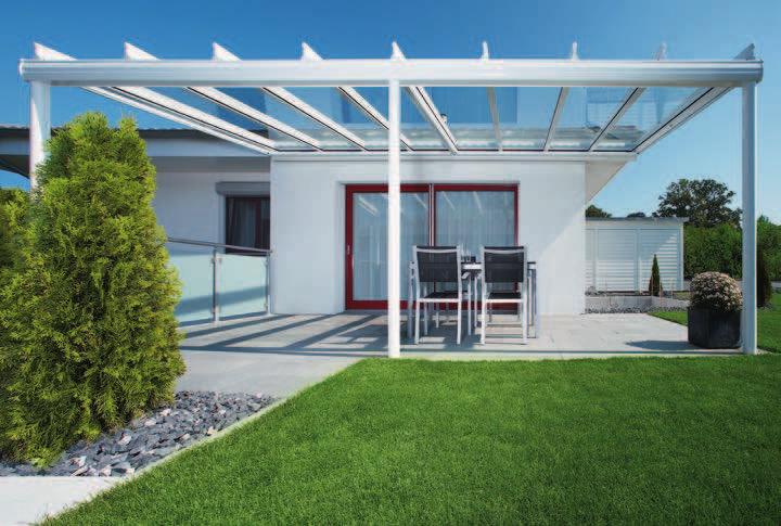 Frame colour RAL 9001 TERRAZZA patio roof Enjoy life al fresco Enjoy your patio until well into autumn weinor s Terrazza patio roof will keep you well sheltered from the wind and other elements.