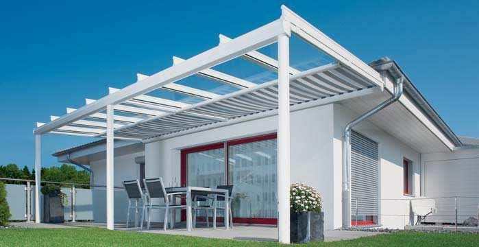 Terrazza patio roof enjoy life al fresco Enjoy your garden until well into autumn weinor s Terrazza patio roof will keep you well sheltered from the wind and other elements.