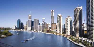 The city is situated along the Brisbane River, and its eastern suburbs line the shores of