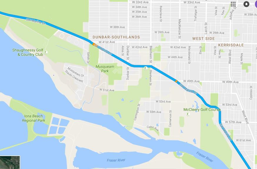 Directions to UBC Follow Grant McConachie Way E and SW Marine Dr to Wesbrook Mall in Greater Vancouver (13.