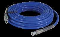 Service: Lightweight and flexible static conductive hose for airless paint spray. 0 F to 180 F.