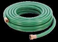 Service: Moderate pressure water hose assembly for contractors and industrial service. -40 F to 190 F.