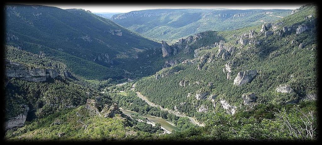The view from on high A c c e s s & Departure The Tarn Gorge is located in Lozere, France's most remote department.