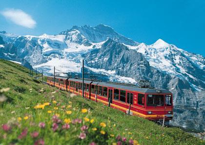 The highest railway station in Europe is located 3,454 metres above sea level.