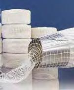 ALL PRODUCTS IN THIS BOX ARE PROUDLY MADE IN THE USA Polyester Elastic Netting Rolls 100% cotton available also available 150-ft.