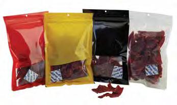 Colored, 5-Mil. Zipper Vacuum Pouches Bottom fill pouches with tamper evident header, hang hole and tear notch. 7-1/2" x 11-3/10" pouch has a zipper closure.