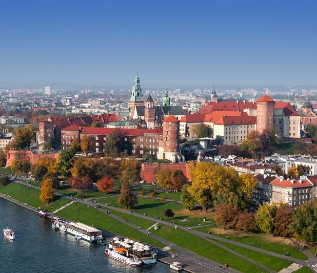 Continue to the youthful city of Warsaw, a city that has triumphed over the tragedy of war and the shackles of communism.