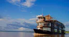 Amazon River AMAZON CRUISES PERU Sail the waters of the mighty Peruvian Amazon on a luxurious cruise and journey into areas only visited by a privileged few.