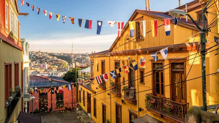 3 Days / 2 Nights CHILE Standard $697 Superior $812 Deluxe $896 basis including breakfast and entrance fees Excursions as detailed Day 1: Valparaiso Today you will be transferred from Santiago to