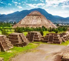 Continue to the Shrine of Guadalupe, before visiting the site of Teotihuacan. There will be time to climb the amazing Pyramids of the Sun and the Moon.
