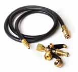 low-longer Kit Brass Tee with Three Ports and 12 Hose Propane Supply Hose The low-longer Propane Kits are designed to connect small, portable appliances, normally fueled by disposable LP-Gas