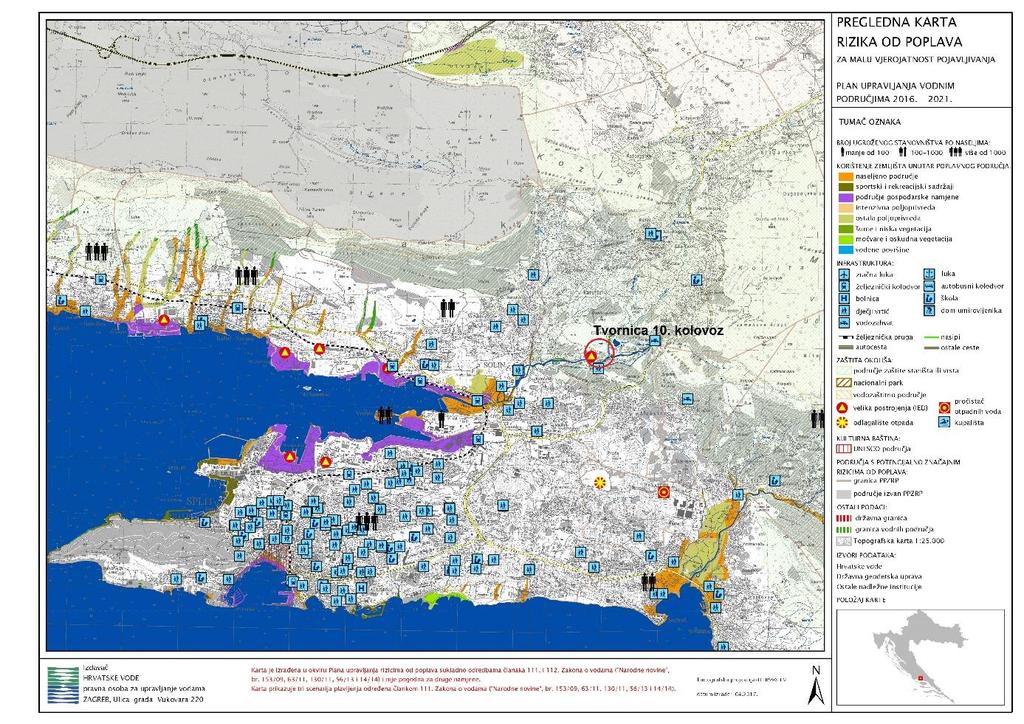 str. 31 od 71 Slika 9. Pregledna karta rizika od poplava Izvor: Plan upravljanja vodnim područjima 2016. - 2021. 2.3.3. Kvaliteta tla Postrojenje 10.