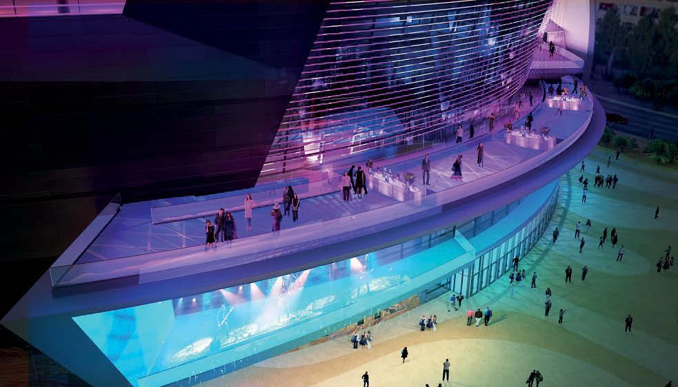 Brad Clark, Senior Principal and Designer at Populous, said: The design of the arena ensures we will create a truly striking entertainment venue for Las Vegas representing the colour, drama and