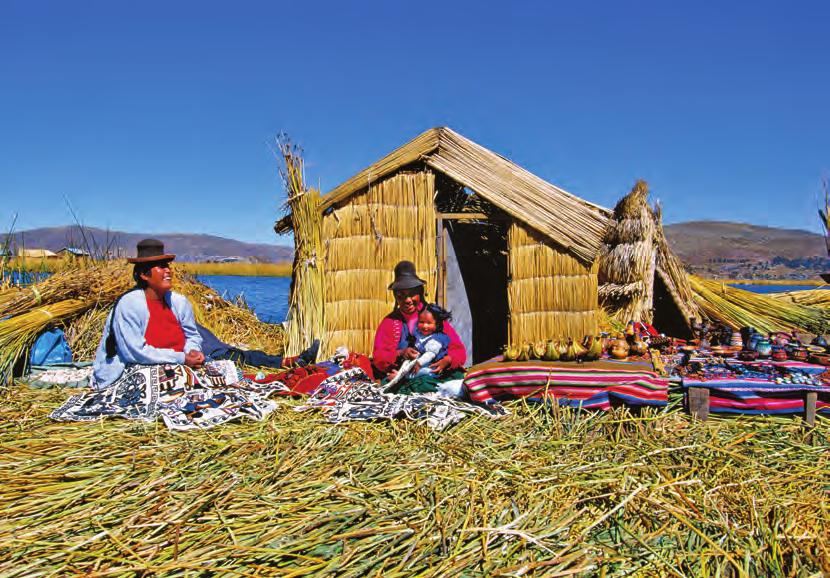 Uros Islands residents on Lake Titicaca your first guided visit of the stunning Lost City of the Incas.